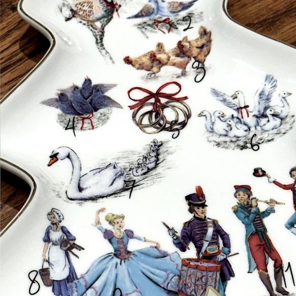 Eaton 12 Days of Christmas Porcelain Plate - Picture 2 of 4